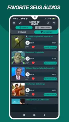 Áudios de Memes Engraçado android App screenshot 1