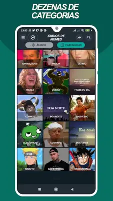 Áudios de Memes Engraçado android App screenshot 2