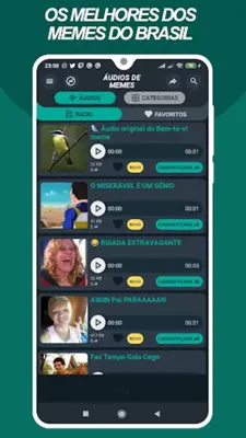 Áudios de Memes Engraçado android App screenshot 3